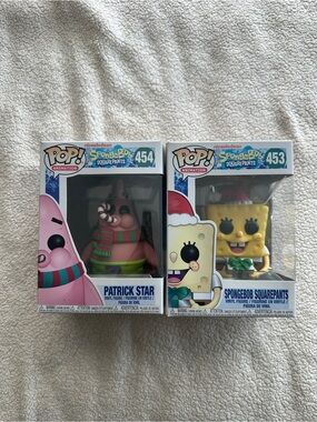 SpongeBob and Patrick Holiday Funko Pops